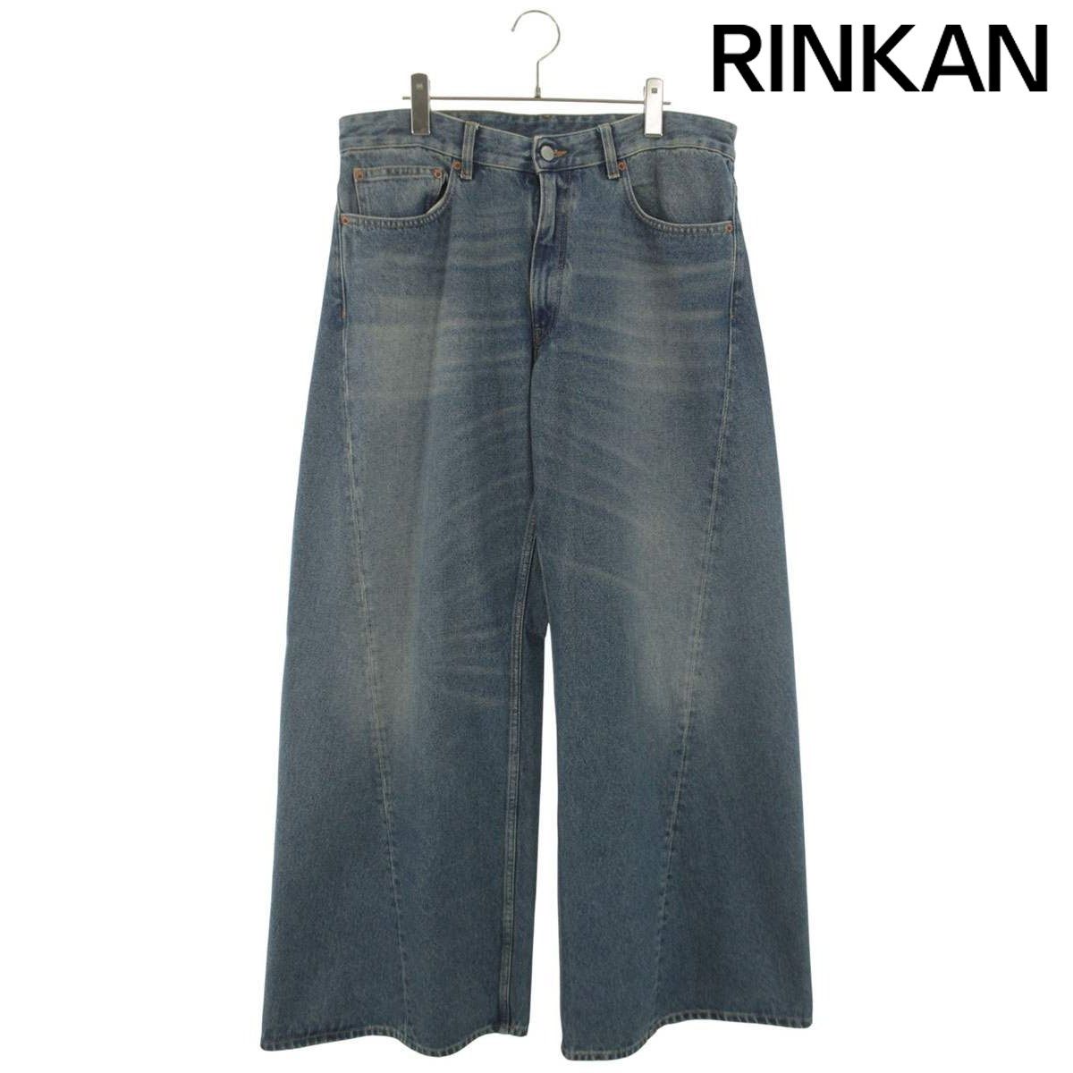 エムエムシックス 24AW S52LA0238 ワイドバギー フレアデニムパンツ メンズ 34インチ