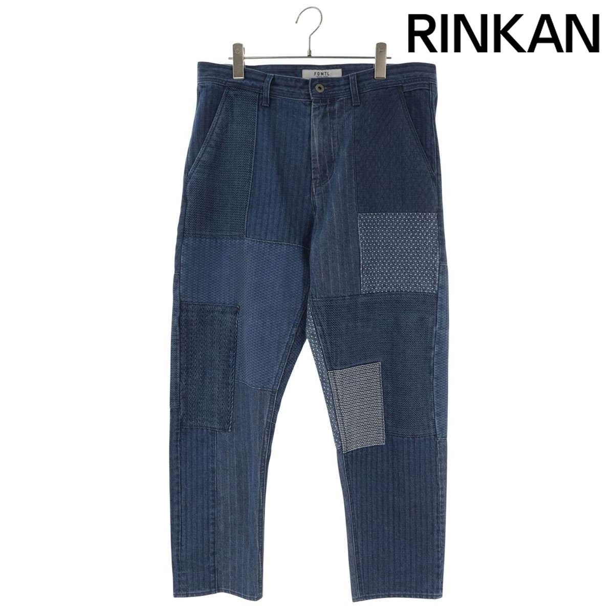 ファンダメンタル パッチワークデニムパンツ メンズ W32