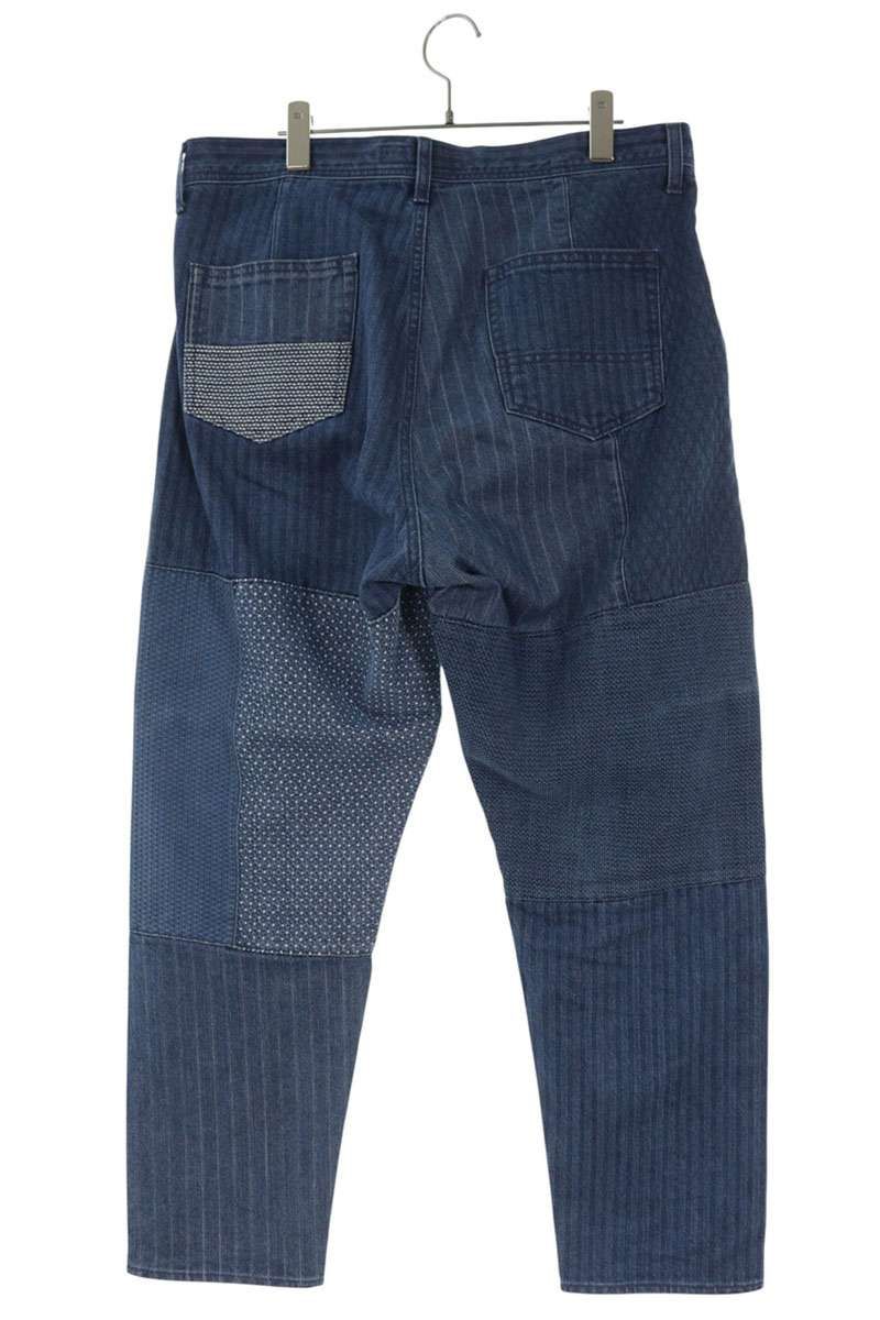 ファンダメンタル パッチワークデニムパンツ メンズ W32 ファンダメンタル パッチワークデニムパンツ メンズ W32