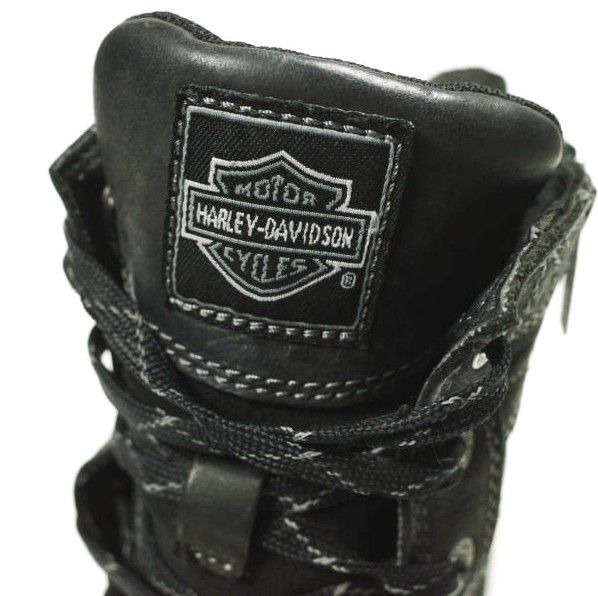 HARLEY DAVIDSON ハーレーダビッドソン 純正 メンズ スタインマンウォータープルーフモーターサイクルブーツ D93696 US9(27cm) BLACK サイドジップ シューズ g26636