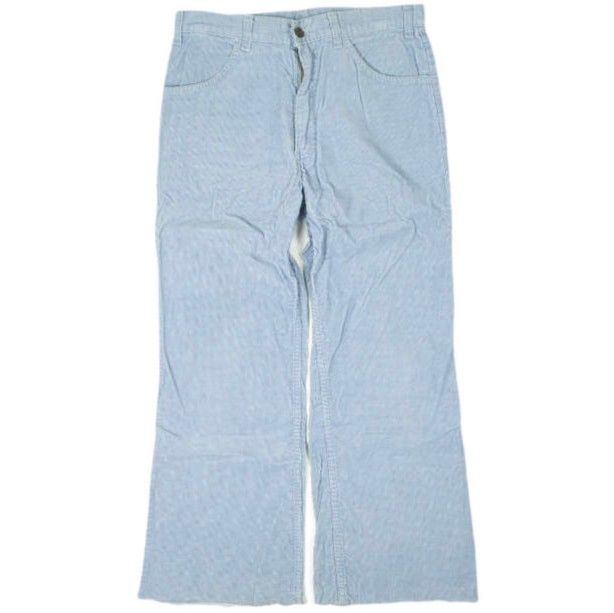 Levi's リーバイス 80s フレアコーデュロイパンツ 22513 1512 W32 ライトブルー 1982年製造 ボタン裏32 42TALON ヴィンテージ ボトムス g13987