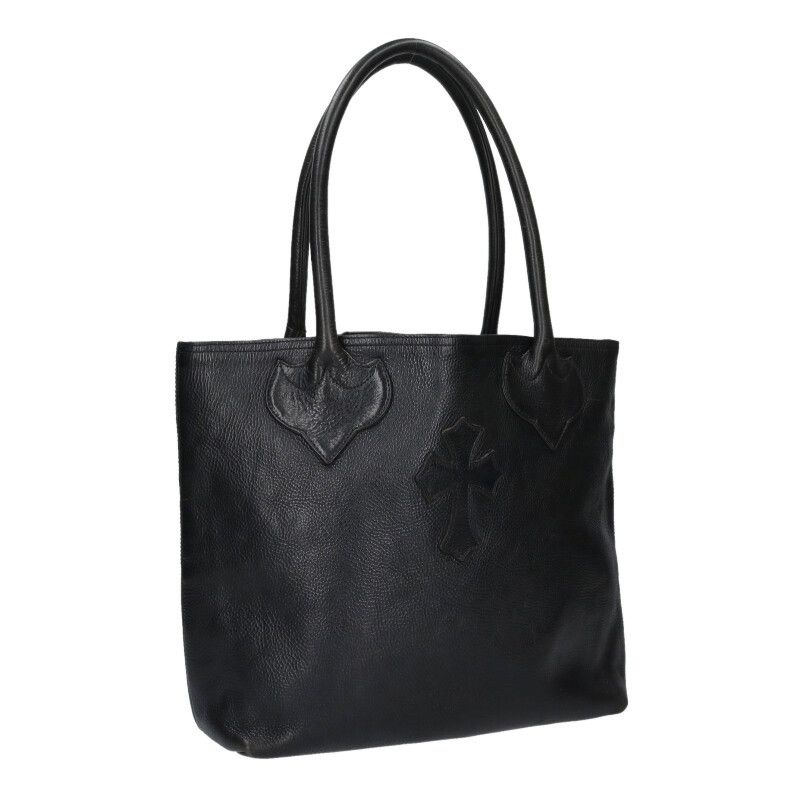 クロムハーツ FS TOTE/FSトート クロスパッチ付きオールドレザートートバッグ メンズ クロムハーツ FS TOTE/FSトート クロスパッチ付きオールドレザートートバッグ メンズ