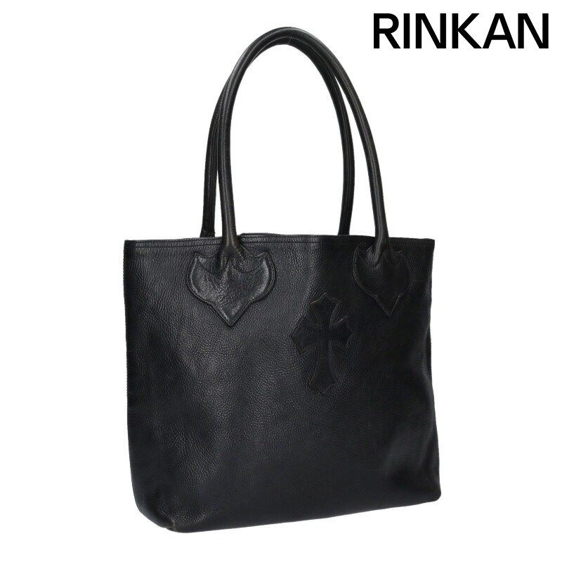 クロムハーツ FS TOTE/FSトート クロスパッチ付きオールドレザートートバッグ メンズ