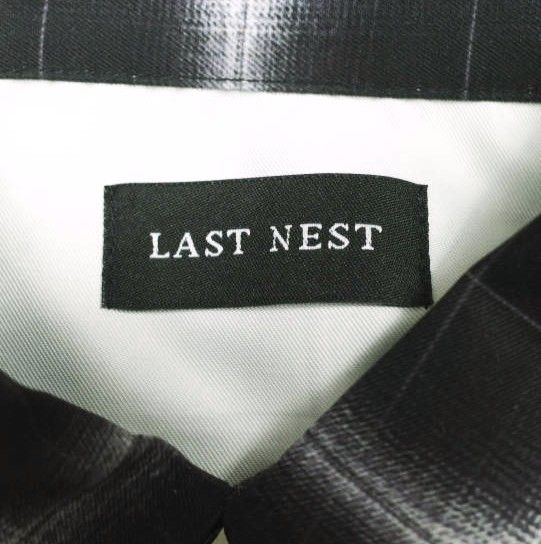 新品 LAST NEST ラストネスト 25AW Printed Flannel Shirts プリントフランネルシャツ XL BLACK 長袖 チェック バックプリント トップス g26691 新品 LAST NEST ラストネスト 25AW Printed Flannel Shirts プリントフランネルシャツ XL BLACK 長袖 チェック バックプリント トップス g26691