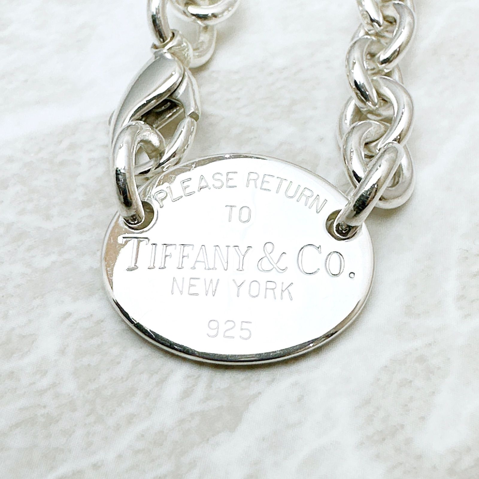 美品?Tiffany＆Co. リターントゥティファニー シルバーネックレス 39 