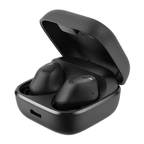 ゼンハイザー Sennheiser ワイヤレスイヤホン ACCENTUM True Wireless ブラック 高性能ドライバー 28時間再生 ハイブリッドノイズキャンセリング 外音取り込み機能 bluetooth 5.3 IP54 ポケット 942677c7