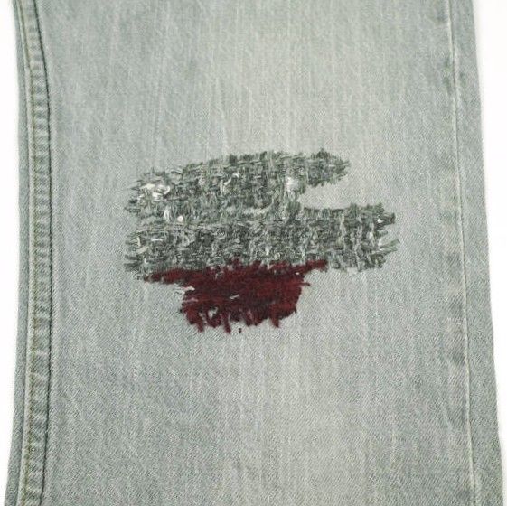 PATRINIA パトリニア Hand Stitched Denim Pants 作業工程2h LEVI'Sリメイク ハンドステッチデニムパンツ W28 BLACK ボタンフライ ジーンズ ボトムス g26664