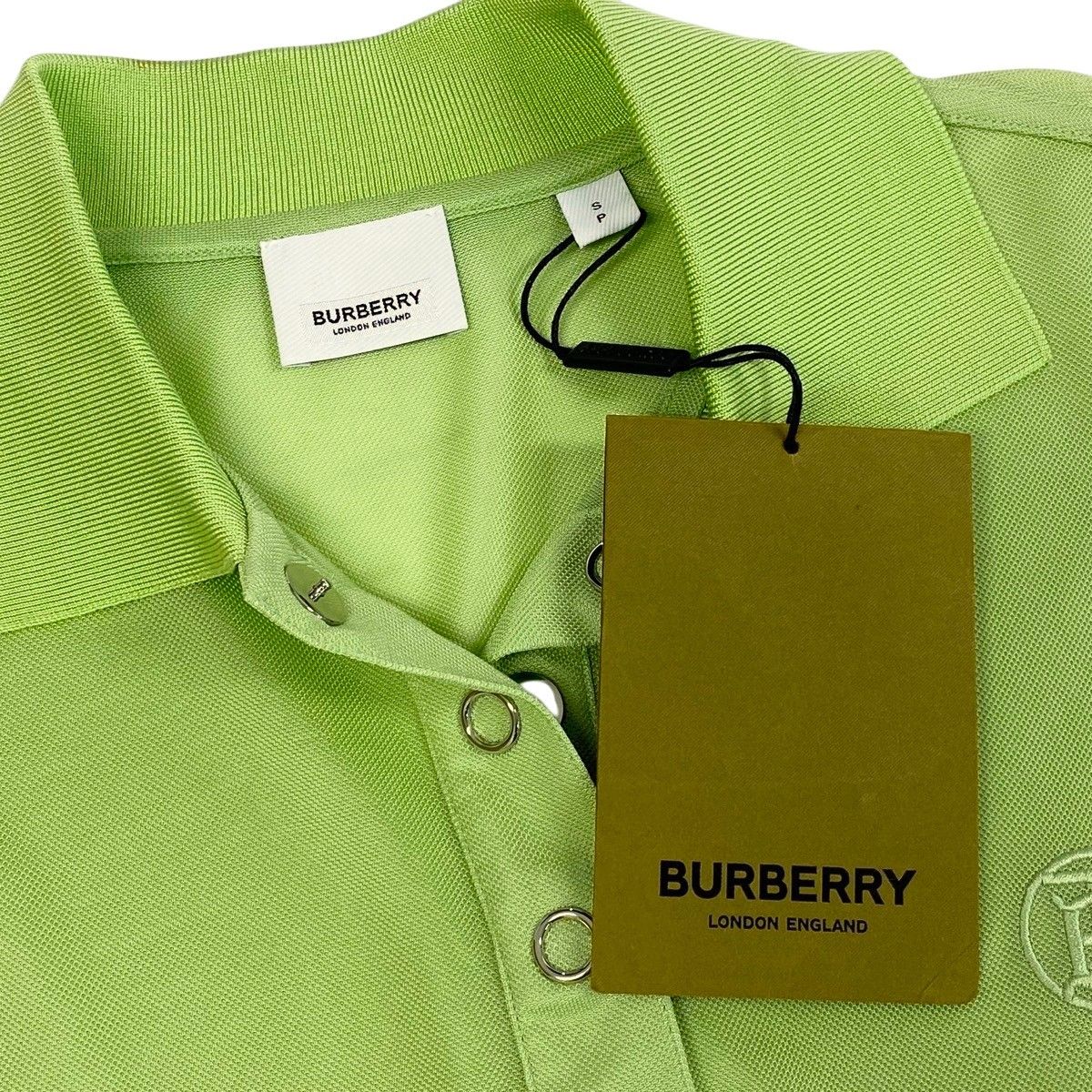 Ie25 【未使用保管品】 BURBERRY バーバリー 長袖 ポロシャツ メッシュトップス 8041065 サイズSP グリーン系 レディース女性服o07t Ie25 【未使用保管品】 BURBERRY バーバリー 長袖 ポロシャツ メッシュトップス 8041065 サイズSP グリーン系 レディース女性服o07t