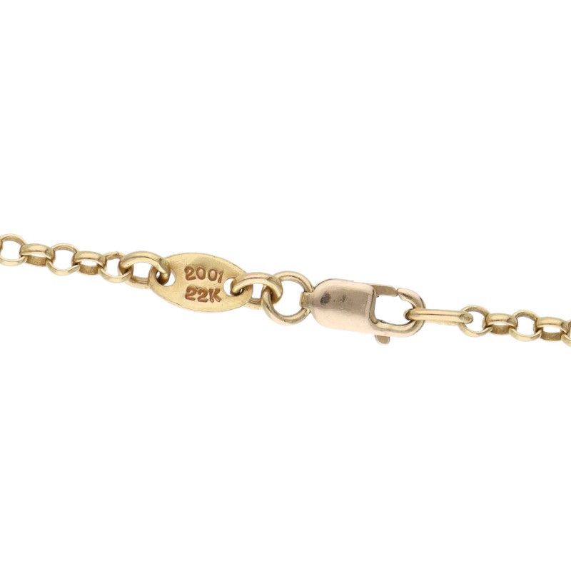 クロムハーツ 22K NECKCHAIN R18/ロールチェーン18inch ゴールドネックレス メンズ 18inch クロムハーツ 22K NECKCHAIN R18/ロールチェーン18inch ゴールドネックレス メンズ 18inch