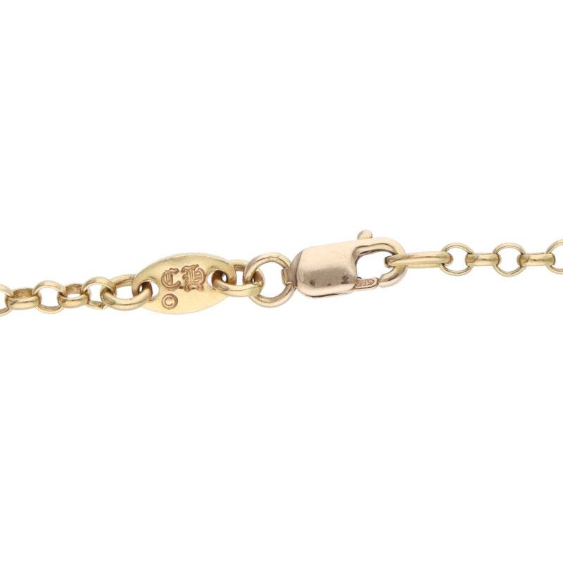 クロムハーツ 22K NECKCHAIN R18/ロールチェーン18inch ゴールドネックレス メンズ 18inch クロムハーツ 22K NECKCHAIN R18/ロールチェーン18inch ゴールドネックレス メンズ 18inch