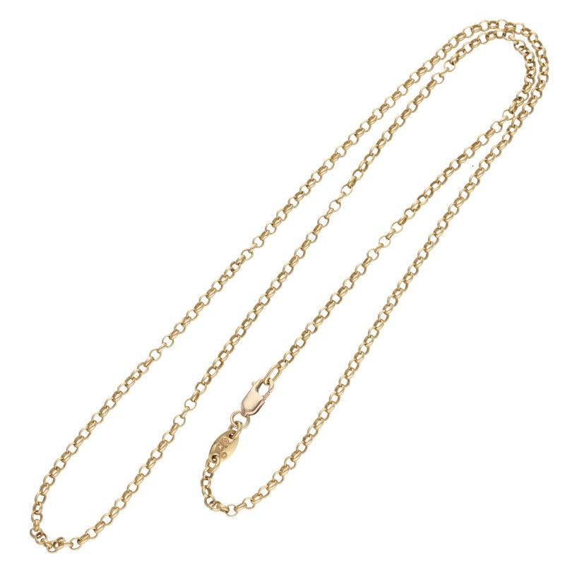 クロムハーツ 22K NECKCHAIN R18/ロールチェーン18inch ゴールドネックレス メンズ 18inch クロムハーツ 22K NECKCHAIN R18/ロールチェーン18inch ゴールドネックレス メンズ 18inch