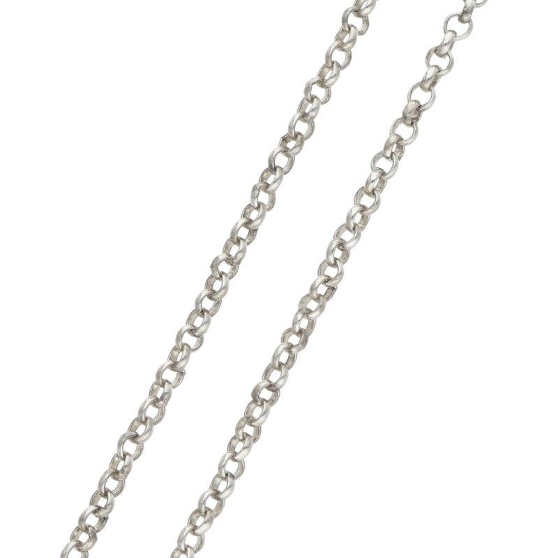 クロムハーツ PAPER CHAIN 18/ペーパーチェーン18inch シルバーネックレス メンズ 18inch クロムハーツ PAPER CHAIN 18/ペーパーチェーン18inch シルバーネックレス メンズ 18inch