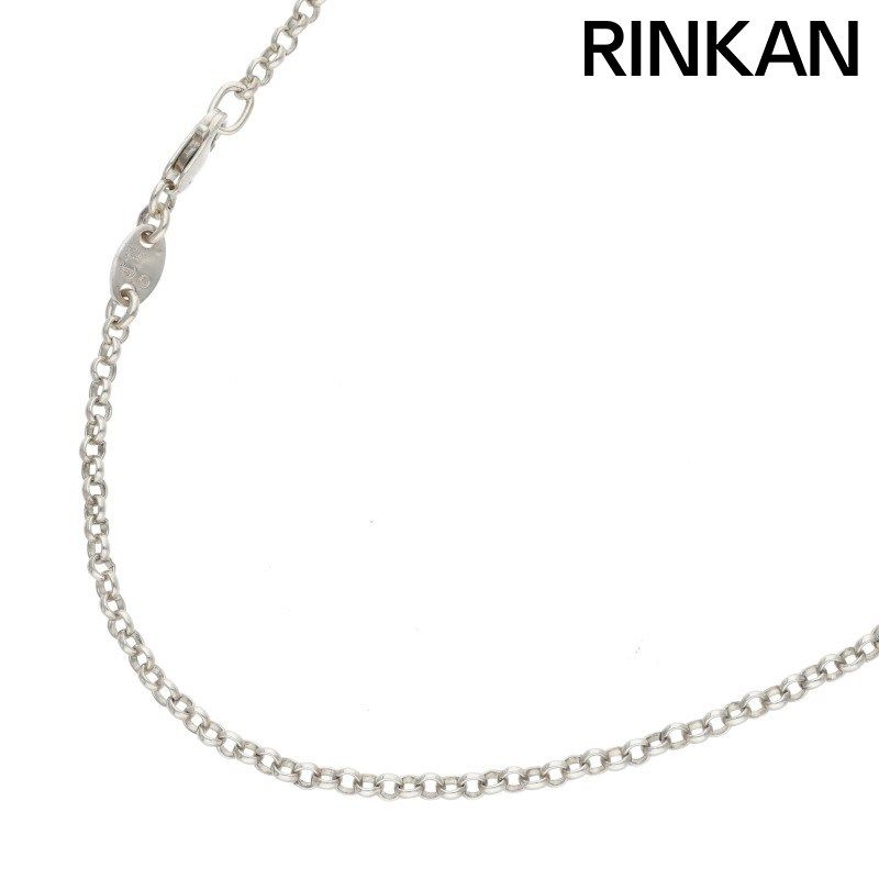 クロムハーツ PAPER CHAIN 18/ペーパーチェーン18inch シルバーネックレス メンズ 18inch