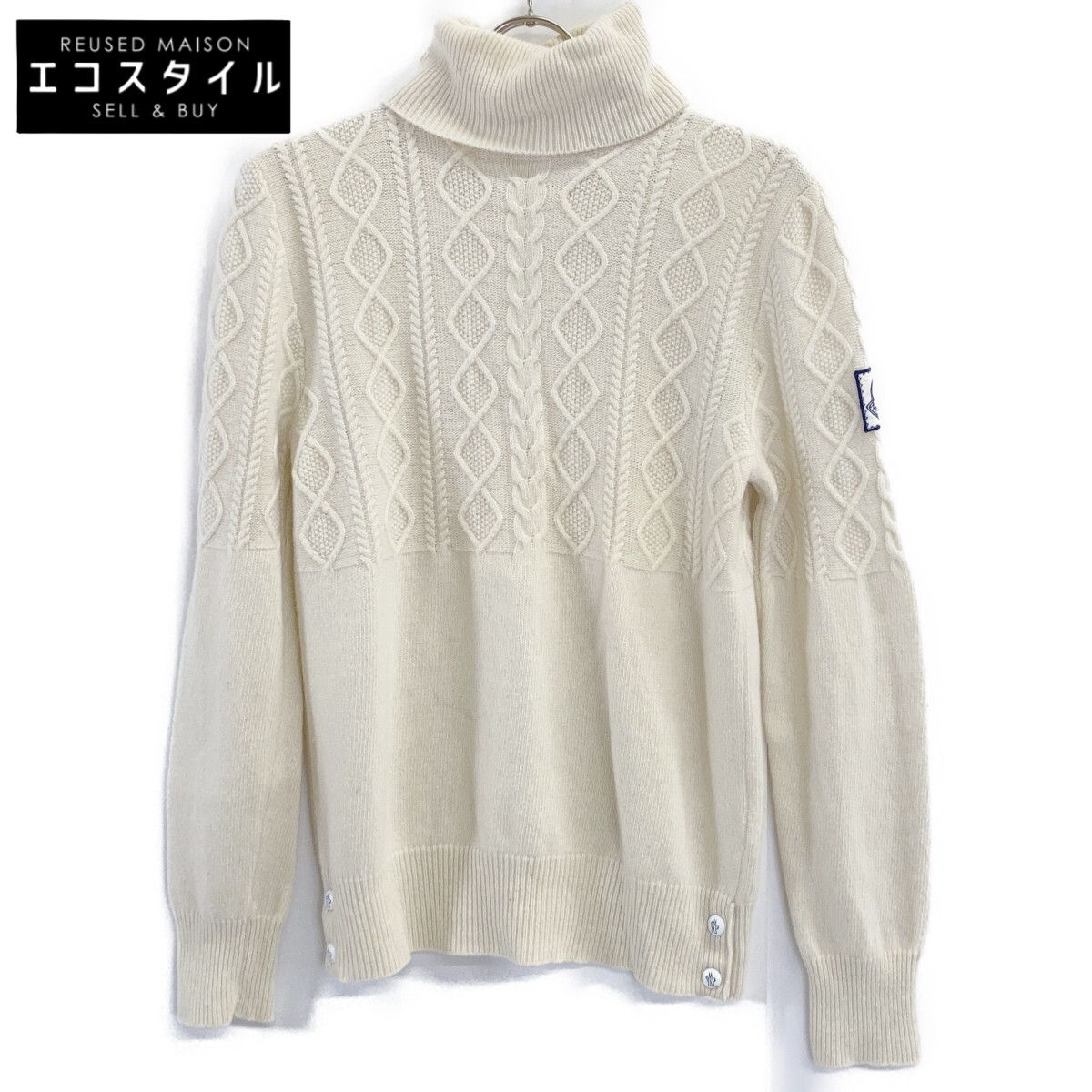 MONCLER　モンクレール　ガムブルー ウール タートルネックセーター　M