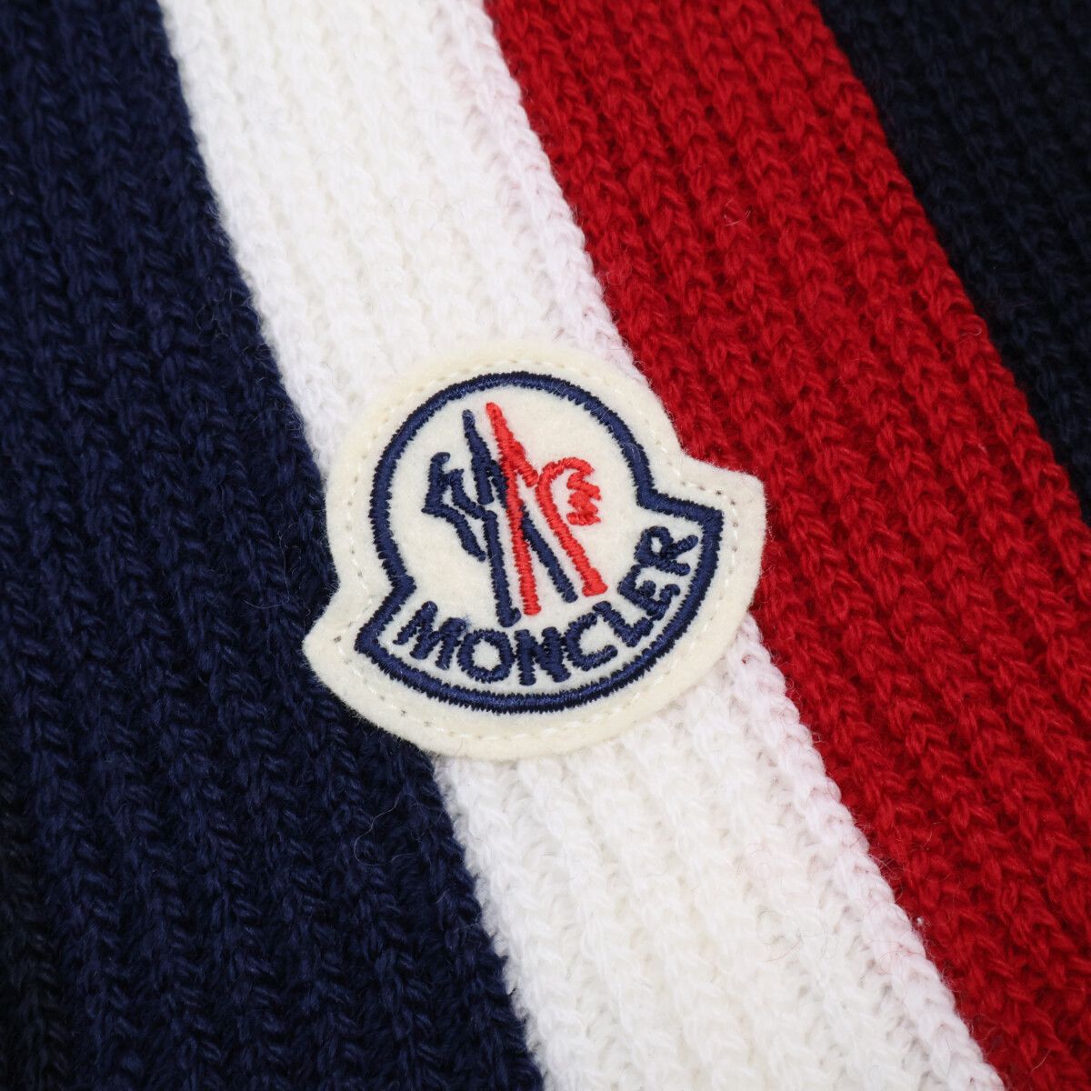 モンクレール 【新品同様】SCIARPA ウール トリコロール MONCLER モンクレール 【新品同様】SCIARPA ウール トリコロール