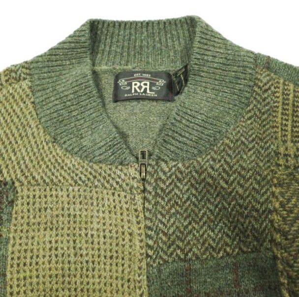 RRL ダブルアールエル 25AW パッチワークウールカシミヤセーター