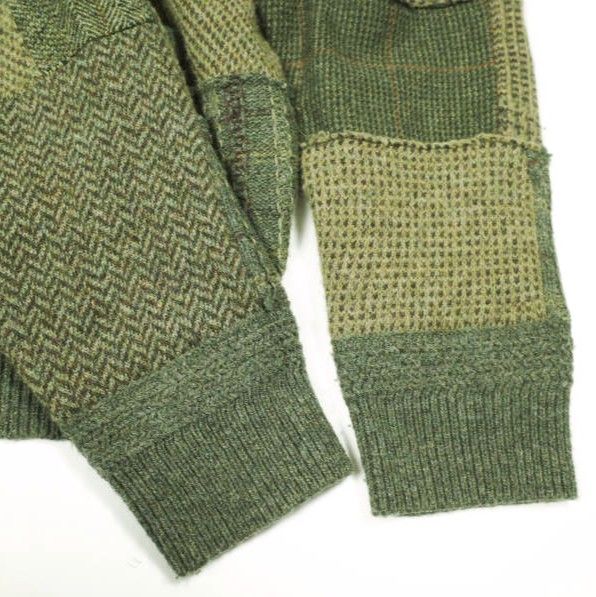 RRL ダブルアールエル 25AW パッチワークウールカシミヤセーター
