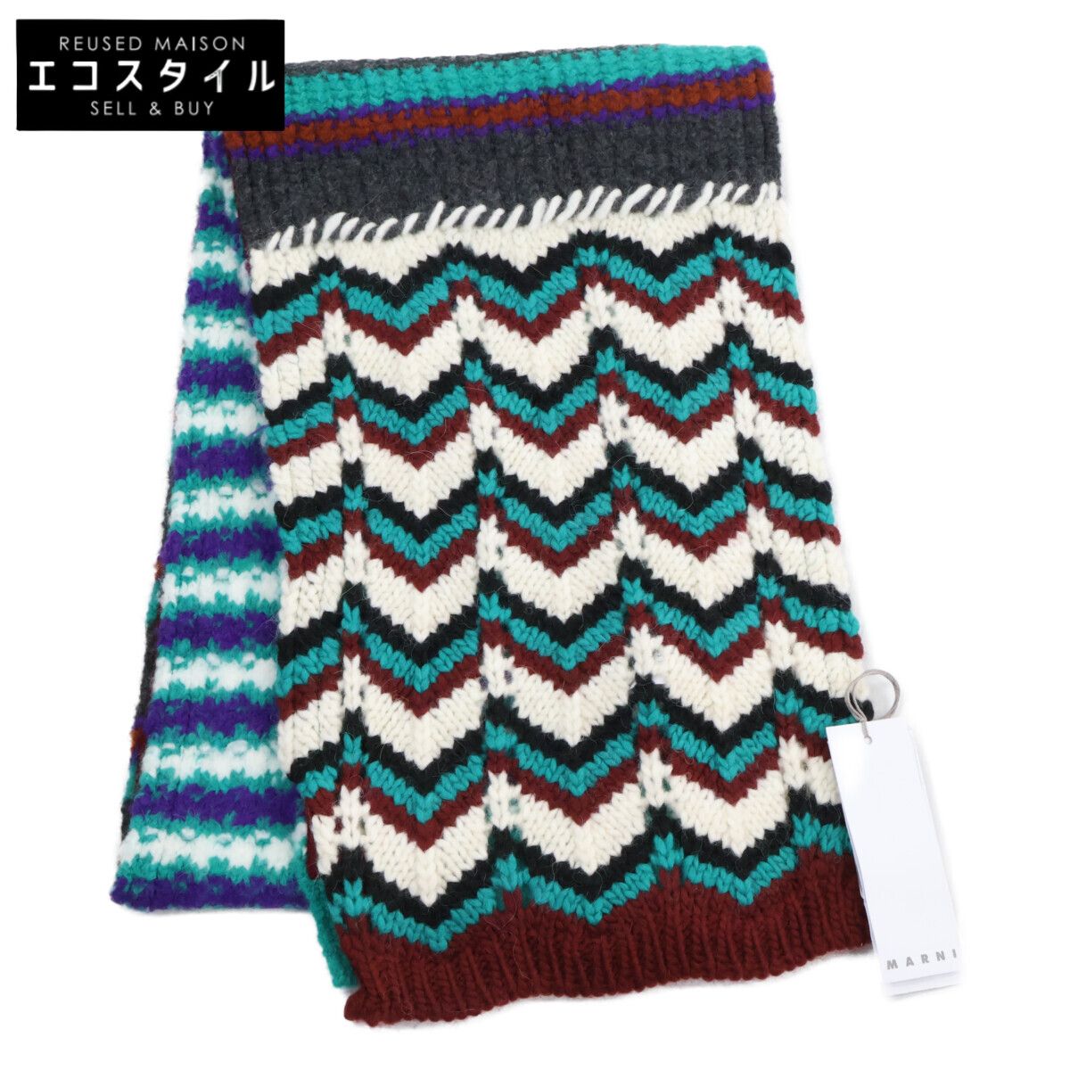 MARNI マルニ 【新品同様/国内正規】SCZC0027Q0 UFW031 KNIT PATCHWORK ニット