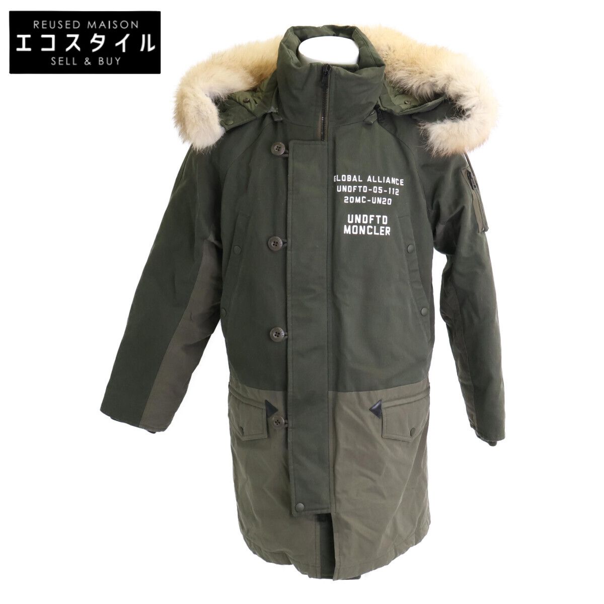 MONCLER　モンクレール　GENIUS x UNDEFEATED FENDORF バックロゴ ファー付き フーデッドダウン　O