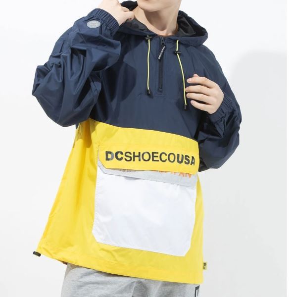 SSZ x DC SHOES エスエスズィー ディーシーシューズ 19SS 別注 ANORAK アノラックパーカー ADYJK03059 M NAVY/YELLOW ナイロンジャケット BEAMS JAPAN アウター g26736