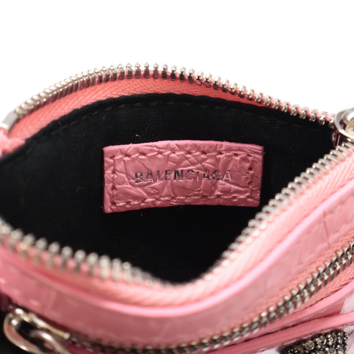 BALENCIAGA　バレンシアガ　【新品同様】クロコ型押し ミニ