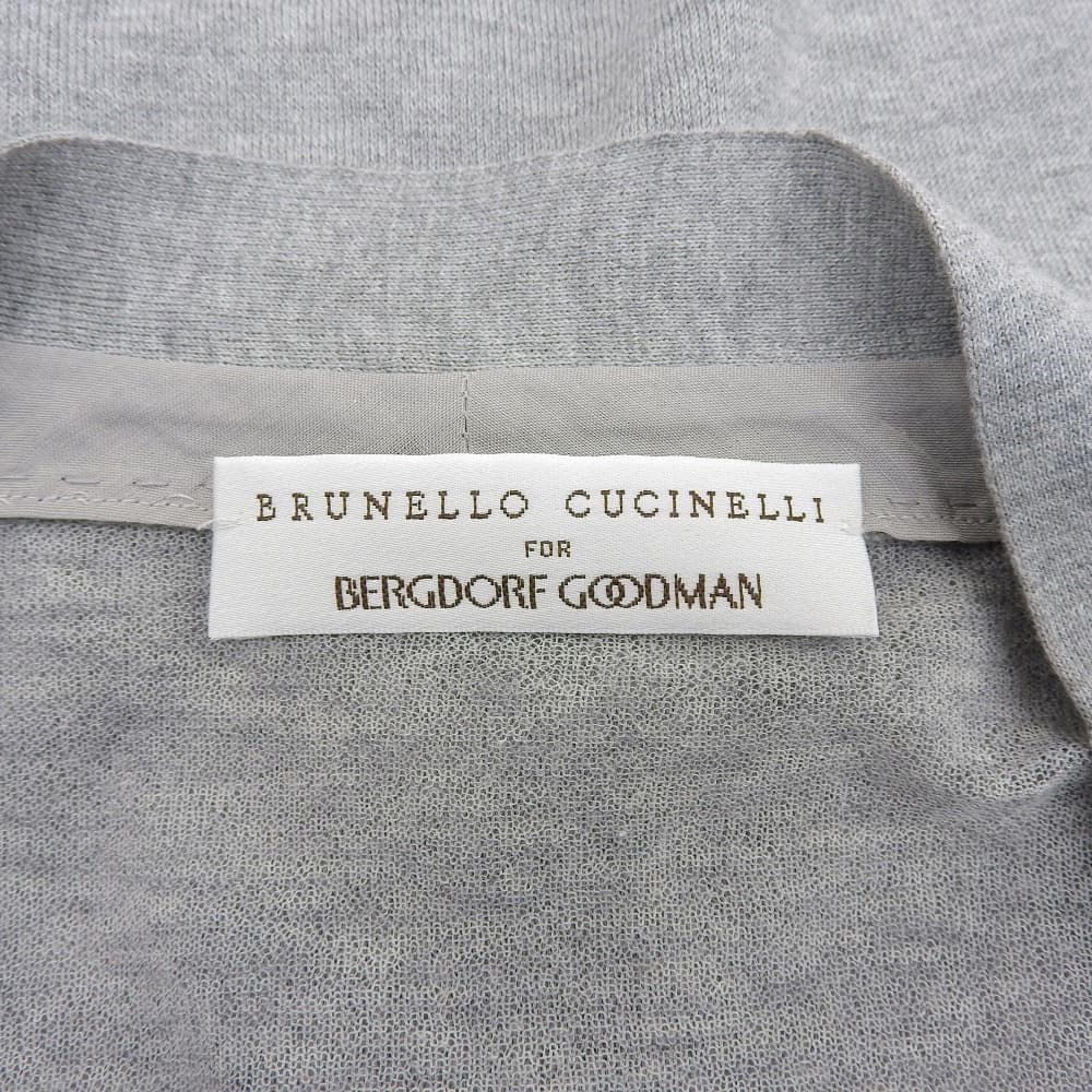 BRUNELLO CUCINELLI ブルネロクチネリ コットン デザイン カーディガン 1つボタン トップス レディース グレー XS XS BRUNELLO CUCINELLI ブルネロクチネリ コットン デザイン カーディガン 1つボタン トップス レディース グレー XS XS