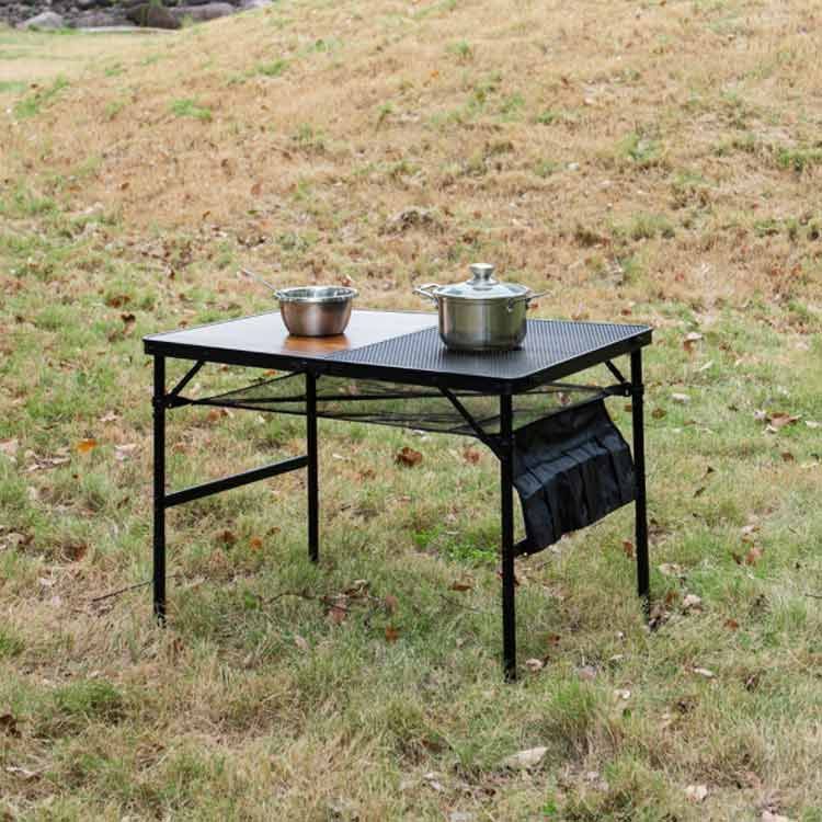 アウトドアテーブル 折りたたみ 90×60×67cm 木製 収納バッグ付き メッシュテーブル レジャーテーブル キャンプテーブル 大きい 高さ2段階 スチールテーブル M0525-FSSX-1 アウトドアテーブル 折りたたみ 90×60×67cm 木製 収納バッグ付き メッシュテーブル レジャーテーブル キャンプテーブル 大きい 高さ2段階 スチールテーブル M0525-FSSX-1