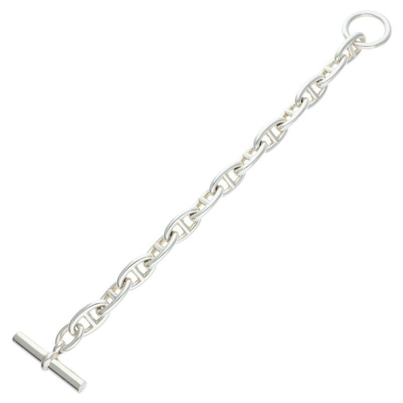 エルメス Chaine d'Ancre GM シェーヌダンクルGMシルバーブレスレット メンズ 13LINK
