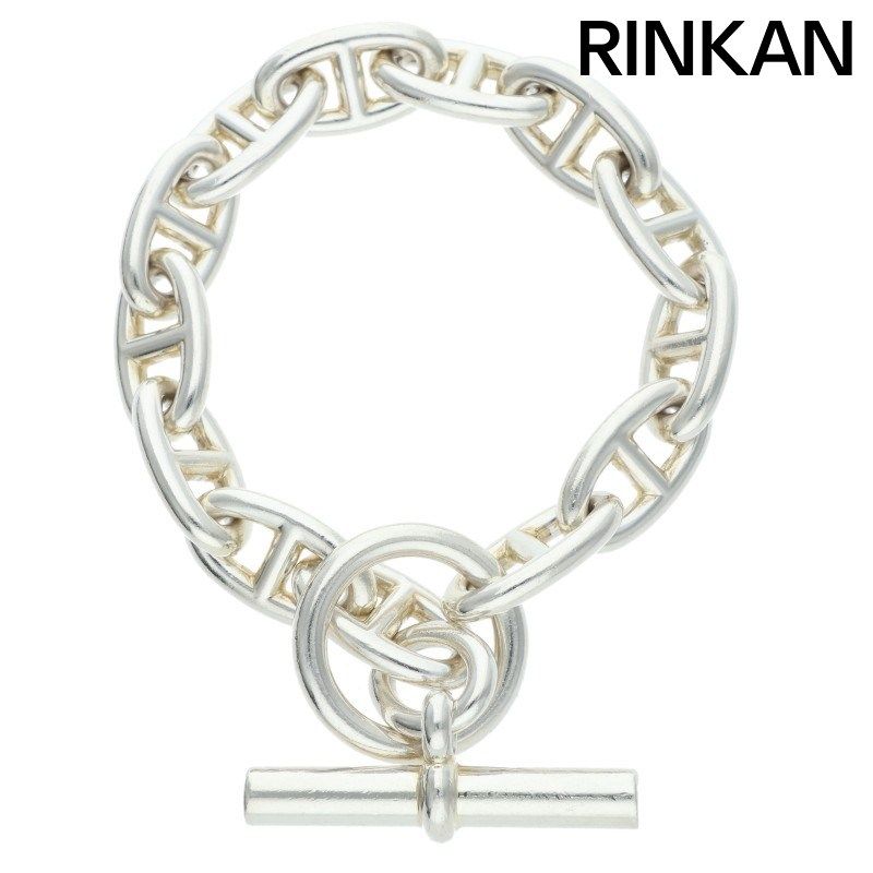 エルメス Chaine d'Ancre GM シェーヌダンクルGMシルバーブレスレット メンズ 13LINK