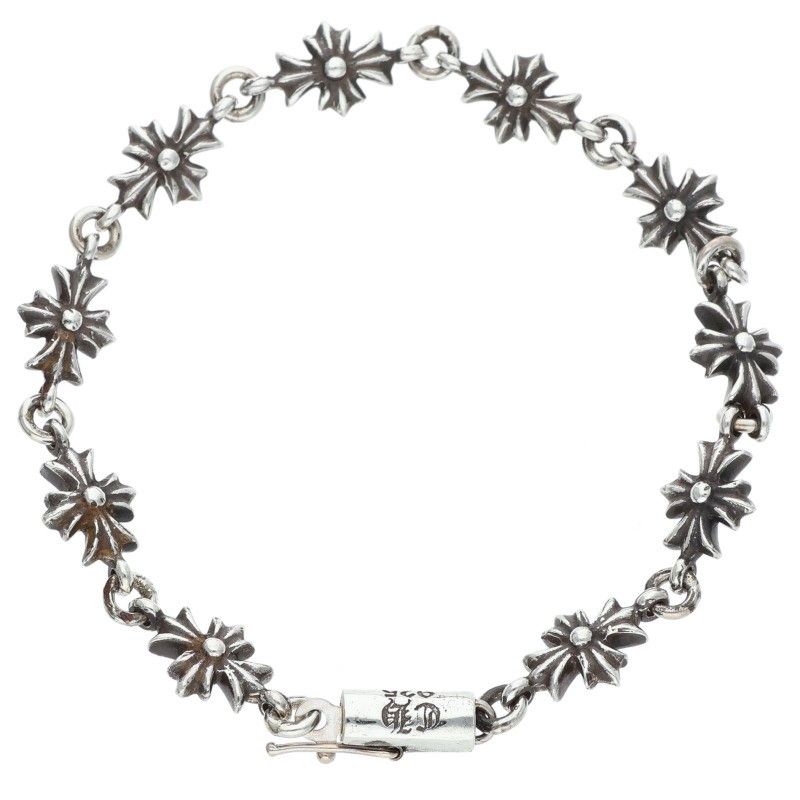 クロムハーツ TNY E CH PLS/タイニーECHプラス シルバーブレスレット メンズ 10LINK クロムハーツ TNY E CH PLS/タイニーECHプラス シルバーブレスレット メンズ 10LINK