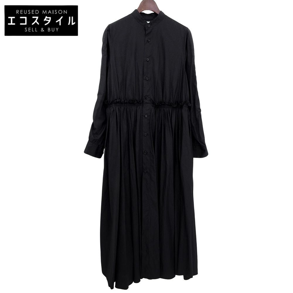 COMME des GARCONS Noir Kei Ninomiya　コムデギャルソンノワールケイニノミヤ　ベルト スリーブ ノーカラー ワンピース 黒 S 3E-O026 AD2019　S 14,761円