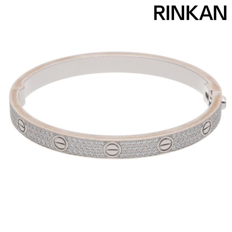 カルティエ LOVE BRACELET PAVE DIAMONDS K18WG K18WG PAVEダイヤ ラブブレスレット メンズ 18