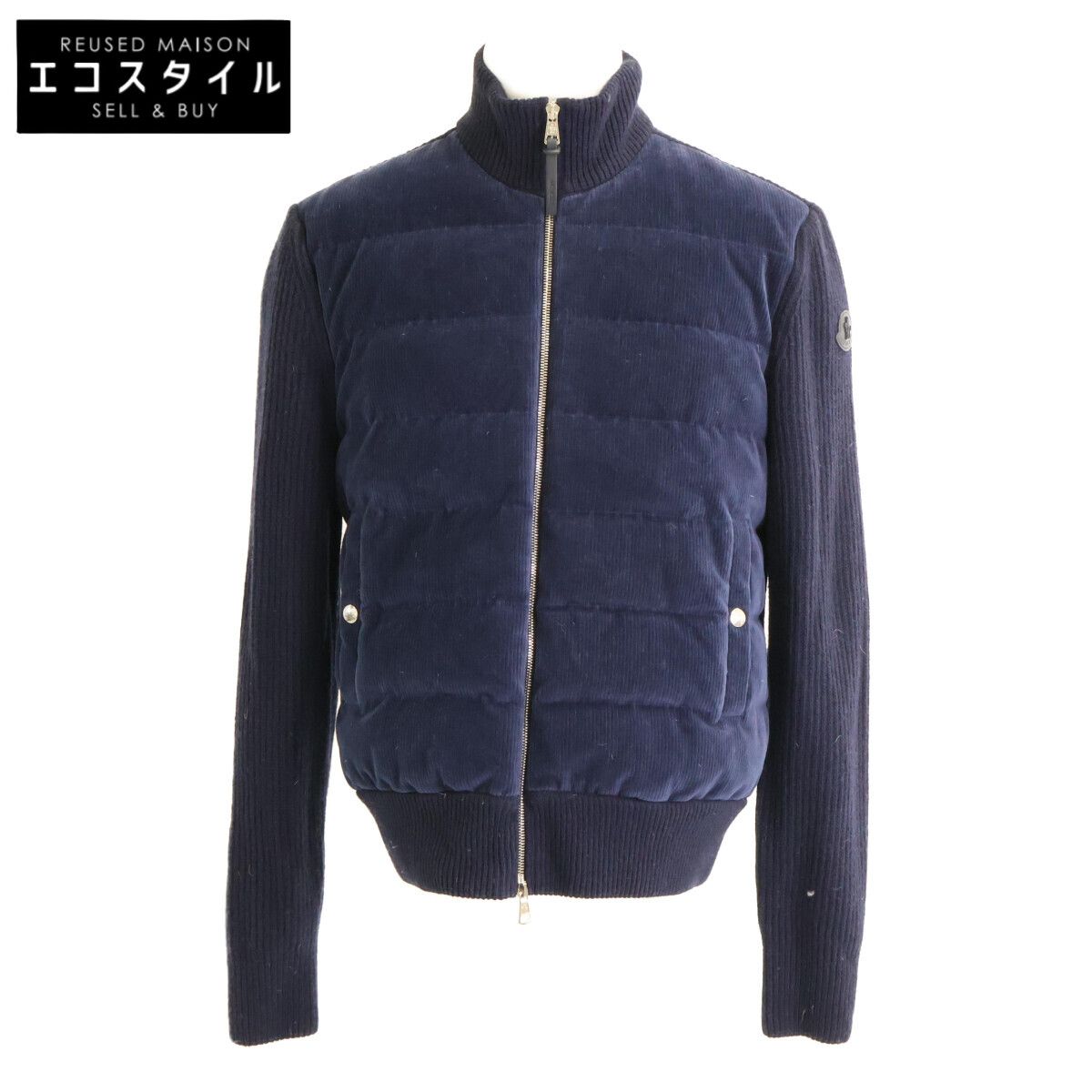 MONCLER　モンクレール　TRICOT CARDIGAN ニット切替 コーデュロイ ダウンジャケット　M