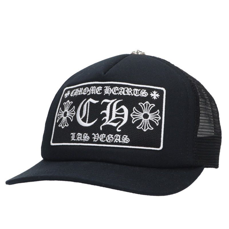 クロムハーツ TRUCKER CAP/トラッカーキャップ CHパッチクロスボール付メッシュキャップ メンズ Chrome Hearts - CHROME HEARTS クロムハーツ TRUCKER CAP レザー