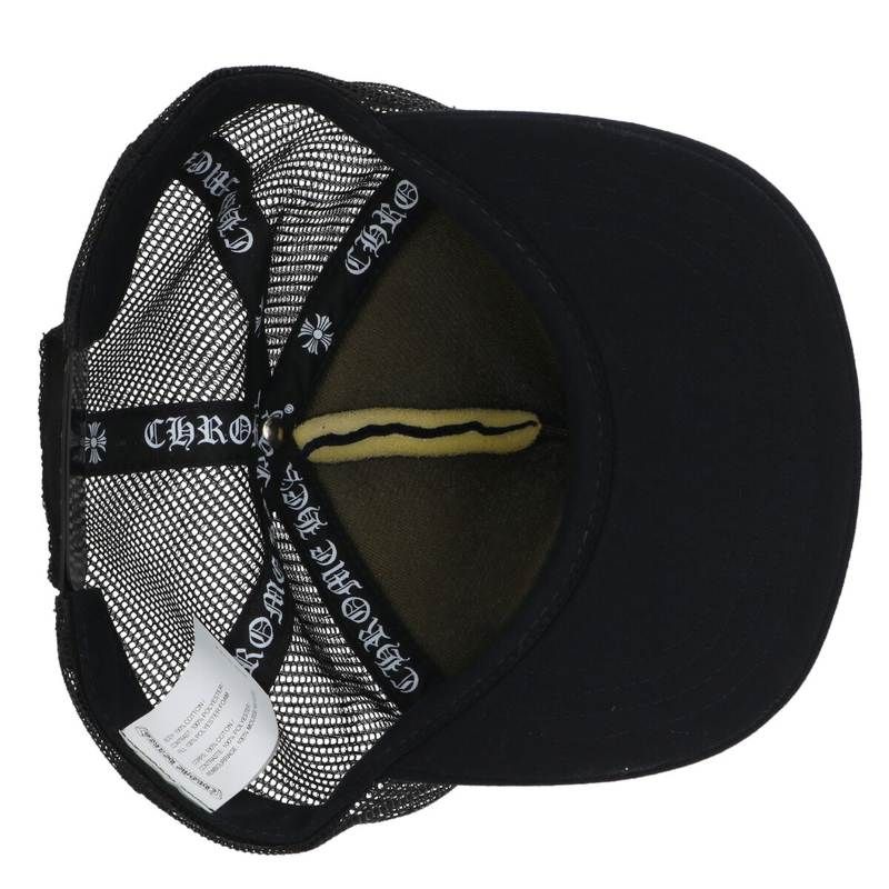 クロムハーツ トラッカーキャップ CHパッチクロスボール メッシュ ブラック クロムハーツ TRUCKER CAP/トラッカーキャップ CHパッチクロスボール付