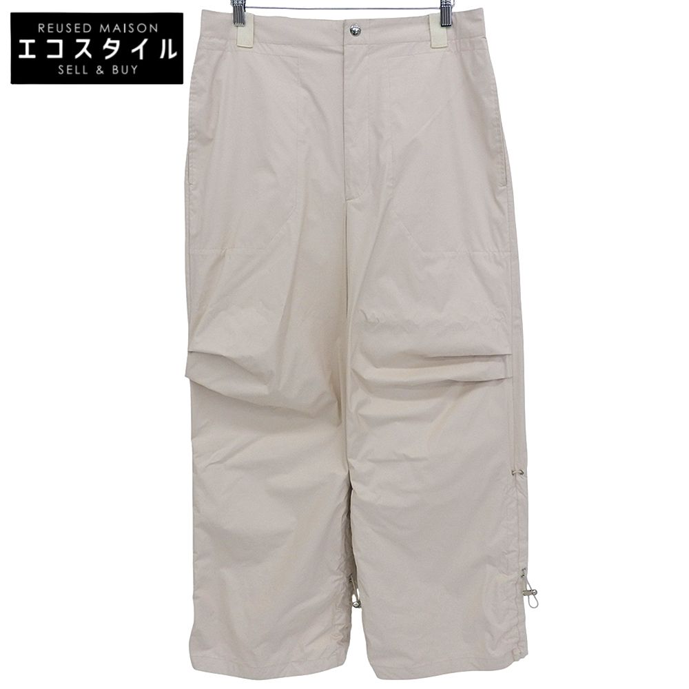 MONCLER モンクレール 美品H20922A00006 ジーニアス ナイロンパンツ ボトムス メンズ ライトベージュ 48 22年 48