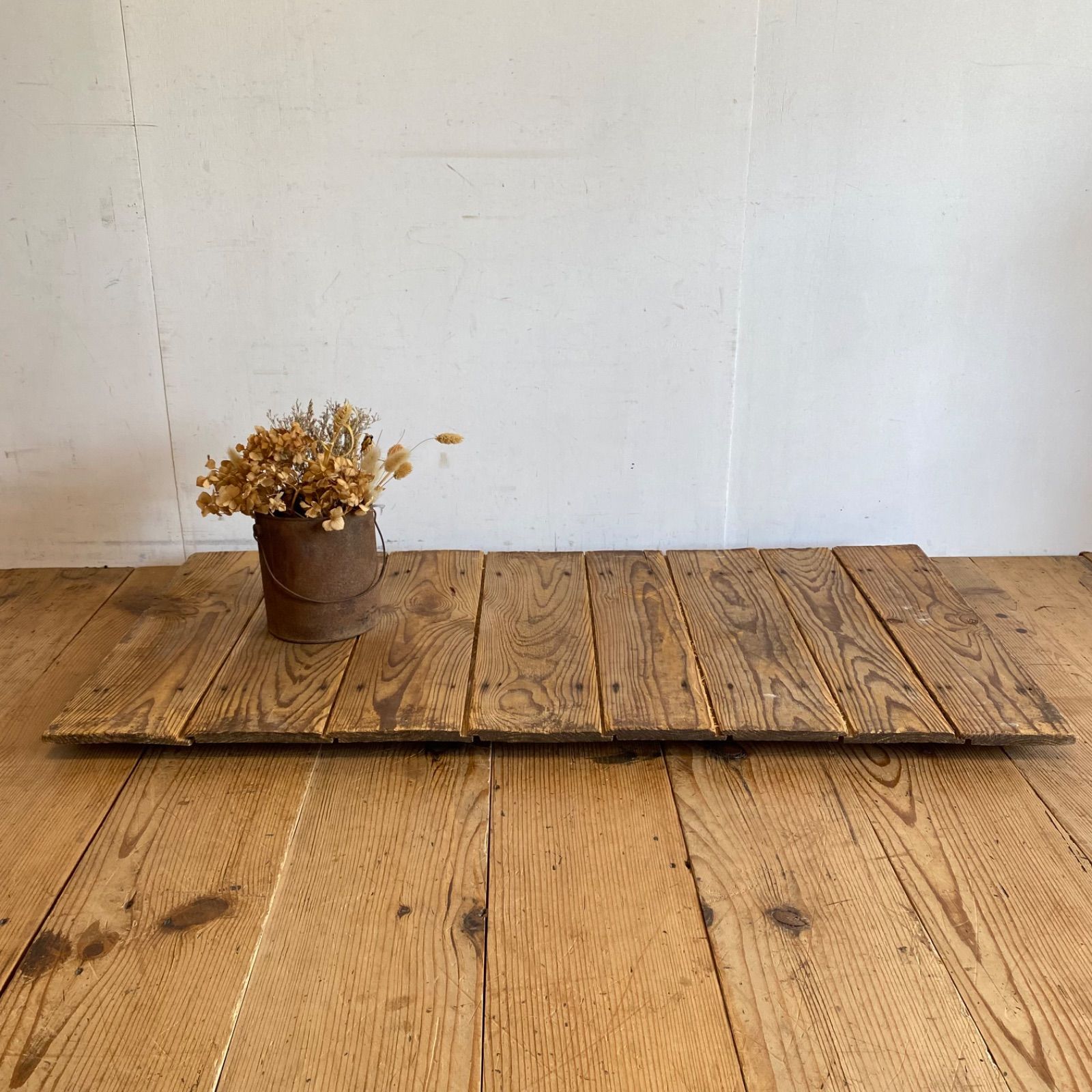 アンティーク 展示台 ボード 天板 看板 無垢材 古道具 シャビー Y954
