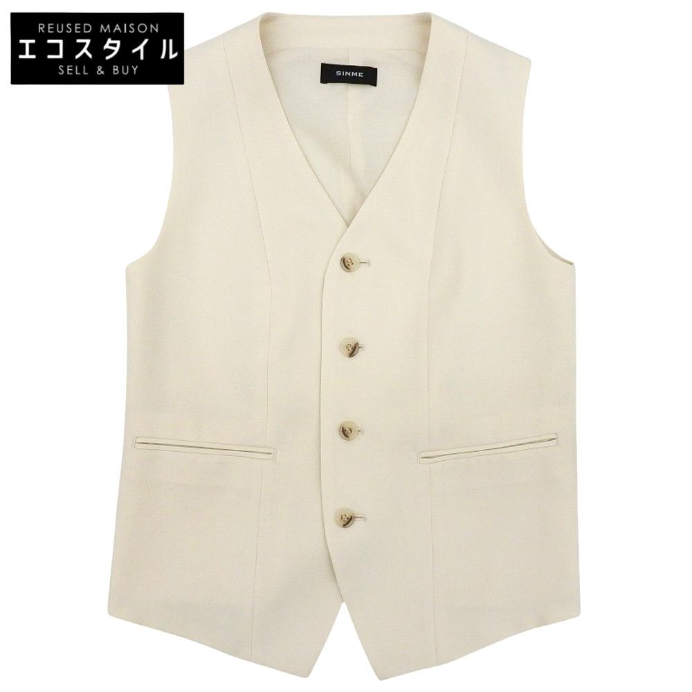 SINME シンメ ベストジレ レディース オフホワイト M SS14-05 M
