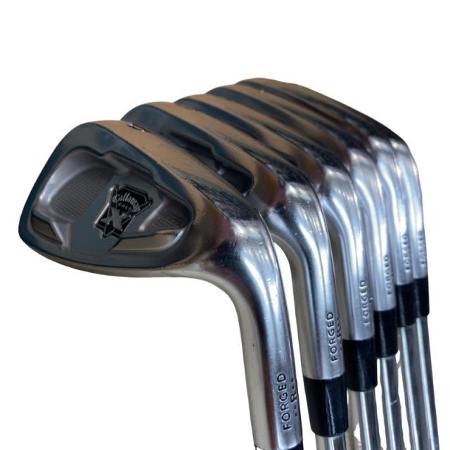 【中古】 キャロウェイ X FORGED(2009)(新溝適合) 6S アイアンセット IR Dynamic Gold (フレックスS) メンズ 男性用 右利き 右用 Dランク ゴルフクラブ