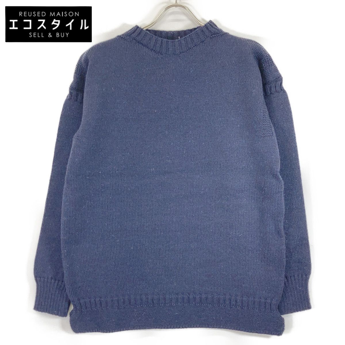 Brooks Brothers　ブルックスブラザーズ　100-300-310-312 UK製 ネイビー クルーネックセーター　S