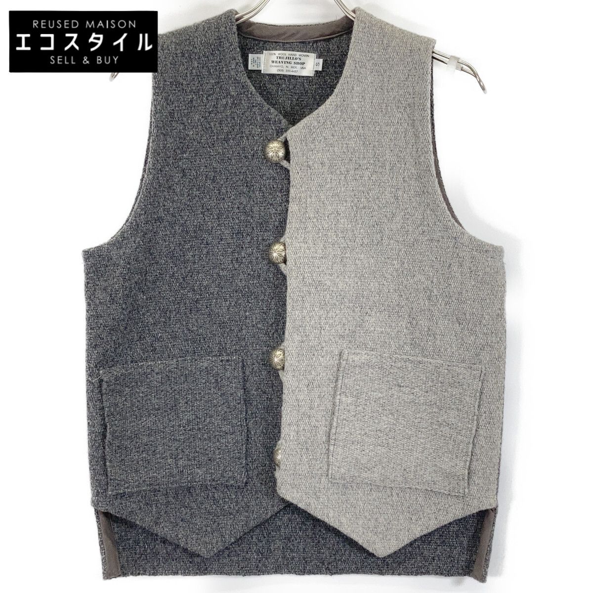 TRUJILLO'S　トルフィリオス　IVY&NAVY別注 CHARCOAL GREY/HEATHER GREY CHIMAYO VEST ver.2　S