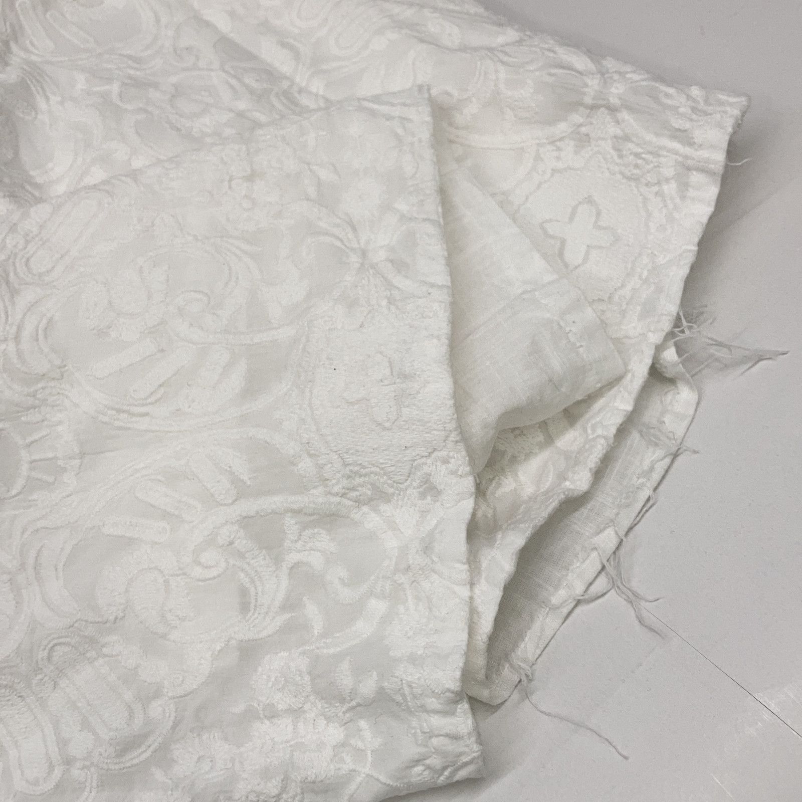 M-premier　エムプルミエ　SFNO663 ホワイト コットン 刺繍 オールインワン