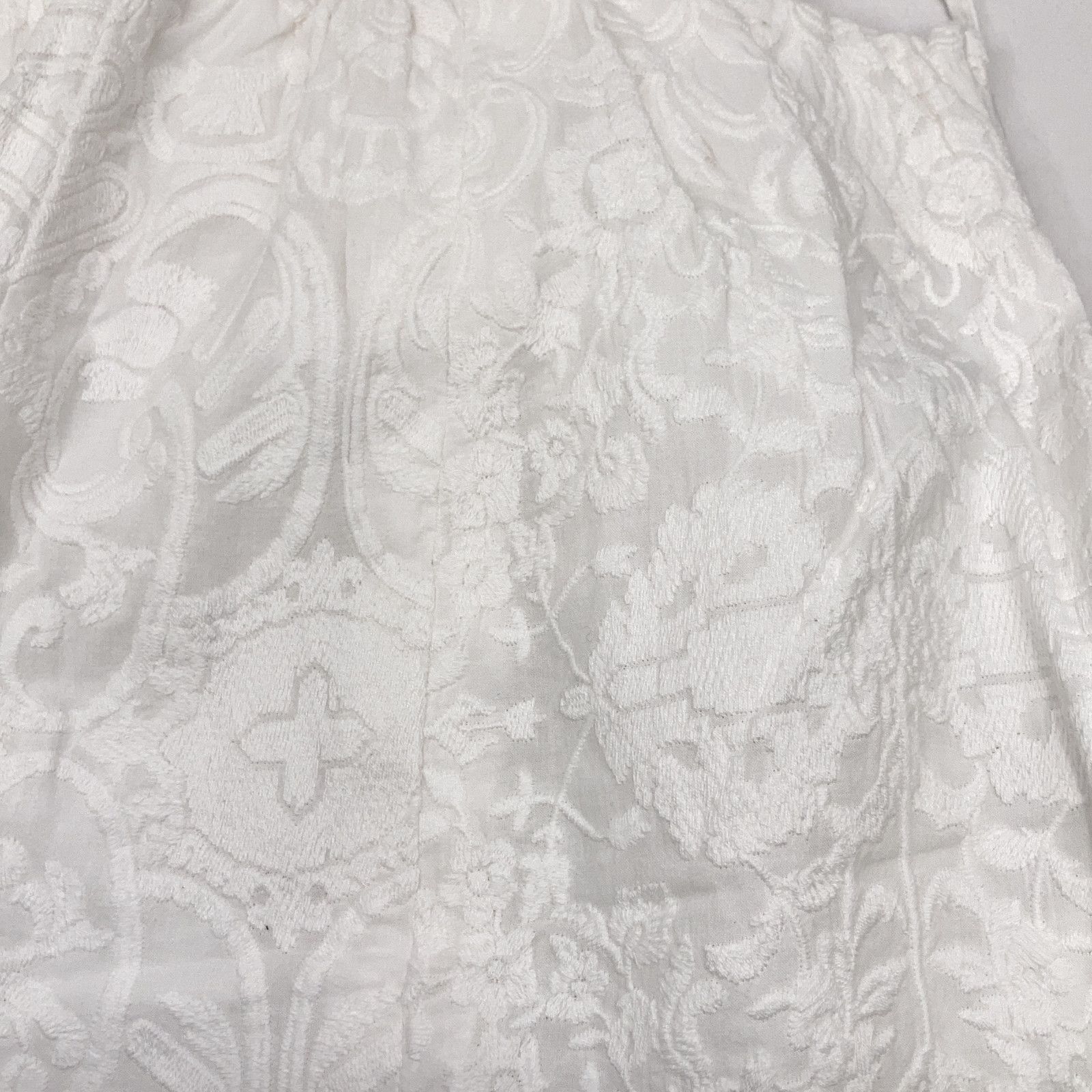 M-premier　エムプルミエ　SFNO663 ホワイト コットン 刺繍 オールインワン