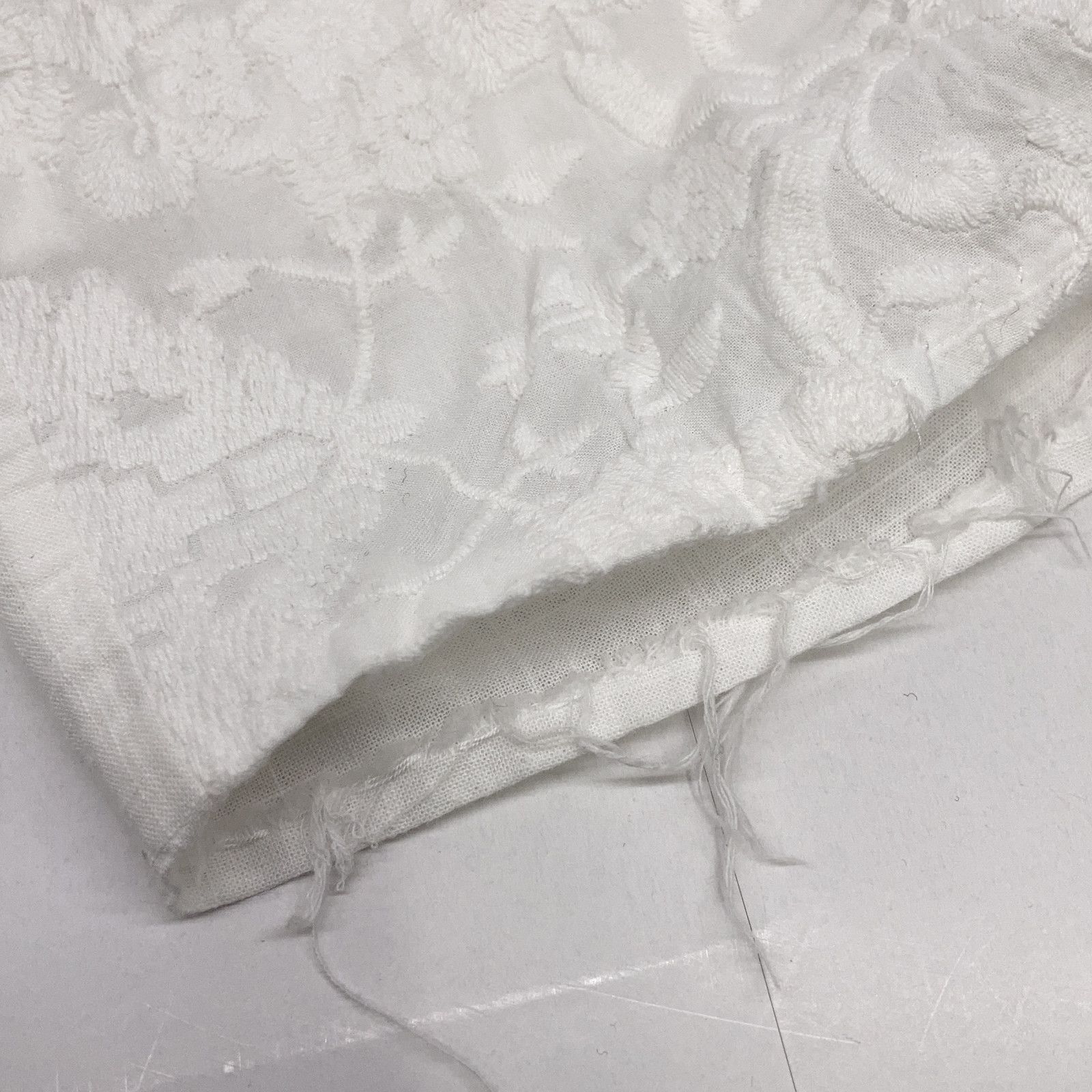 M-premier　エムプルミエ　SFNO663 ホワイト コットン 刺繍 オールインワン
