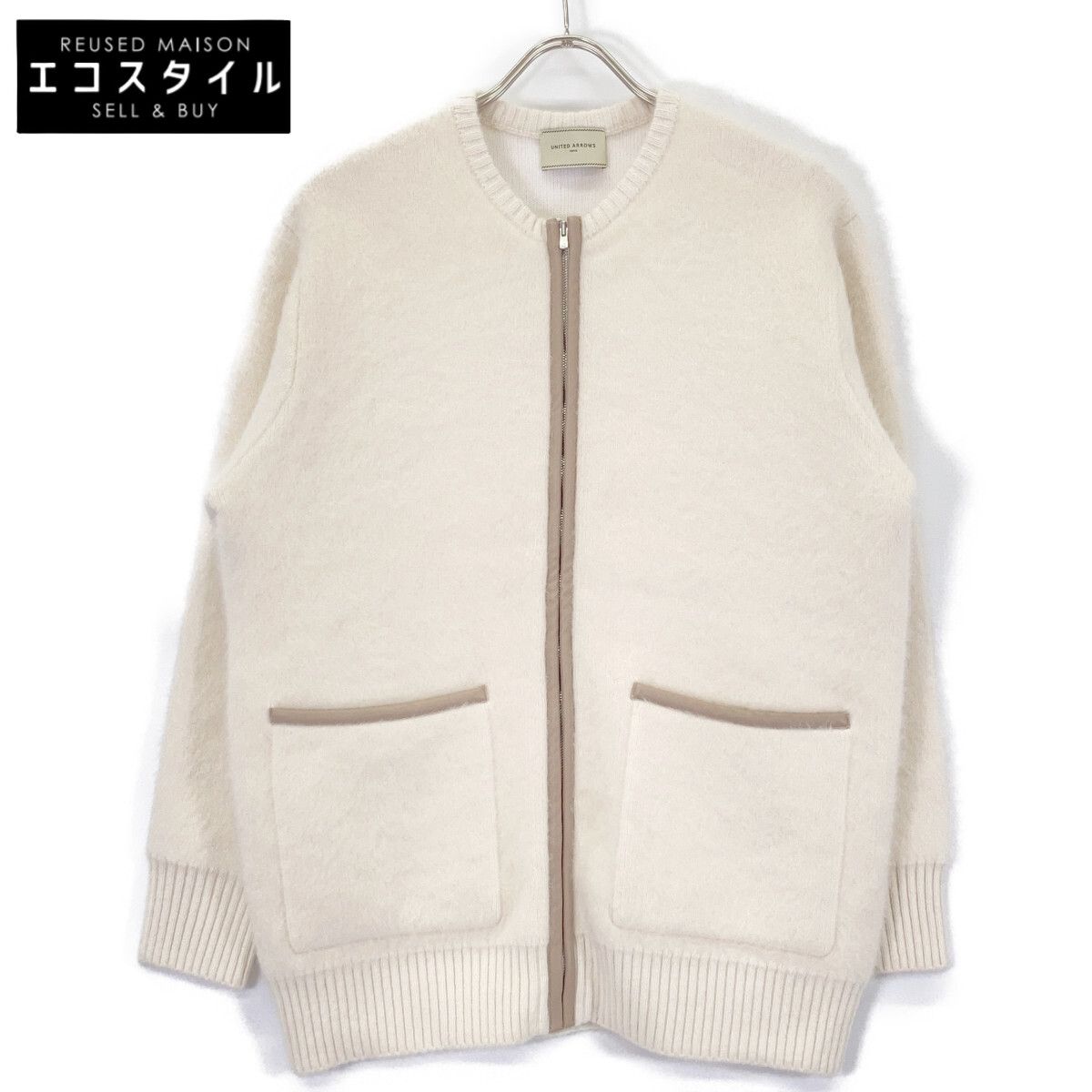 UNITED ARROWS ユナイテッドアローズ 【美品】1528-104-2006 フォックスカシミヤ トリムコンビ カーディガン/ ※サイズの表記はございません。