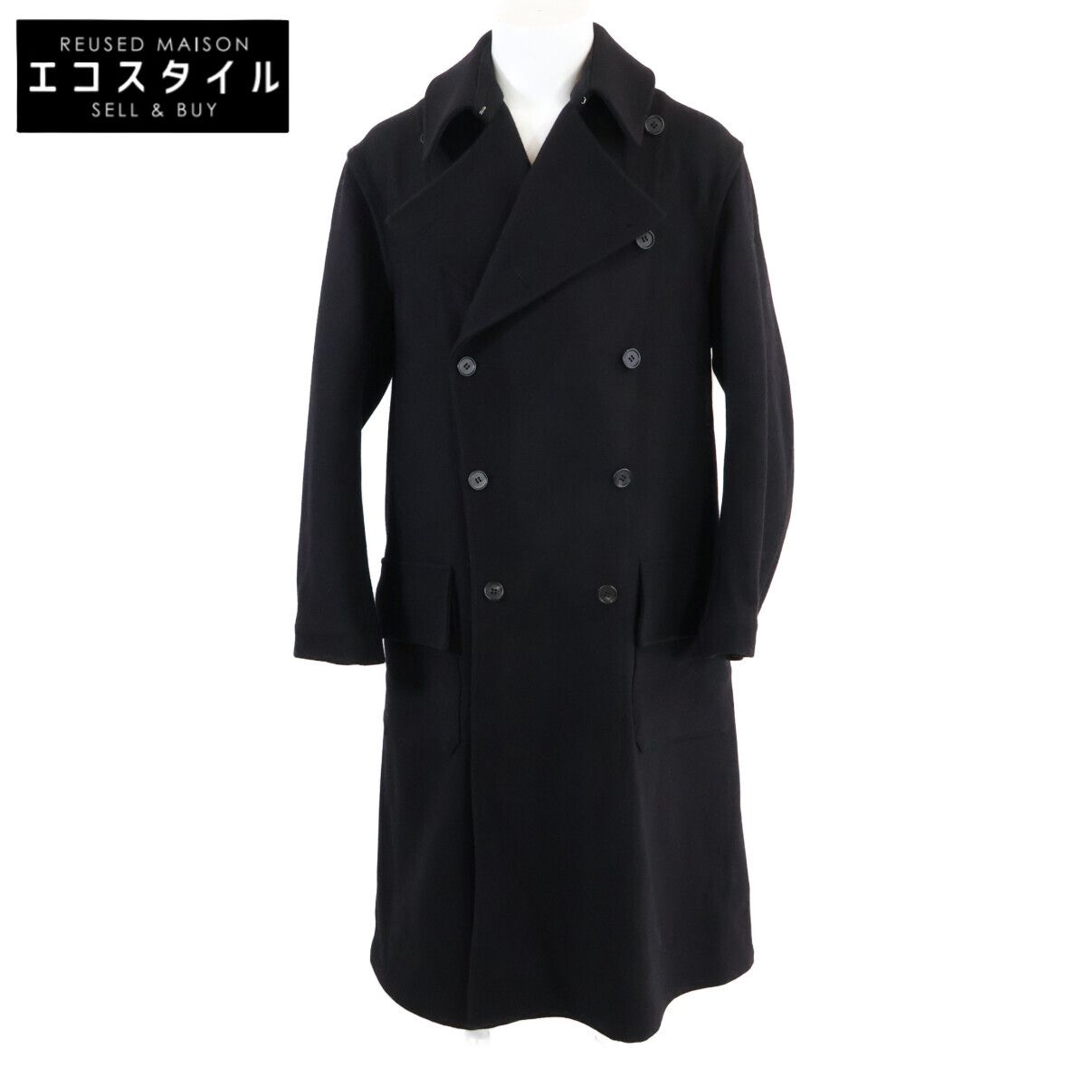 DRESS&ARCHIVES　ドレスアンドアーカイブス　【美品】210726BK オーストリアローデン・クロス 一枚仕立て ダブルブレスト ジープコート　50