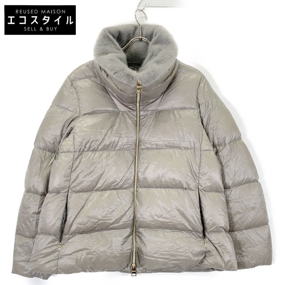 HERNO　ヘルノ　【美品/国内正規】PI001923D ナイロンウルトラライト フェイクファー ダウン　44
