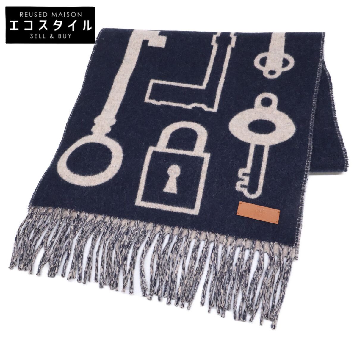 HERMES エルメス 【美品】24AW H259142S カザック キー コレクション カシミヤ