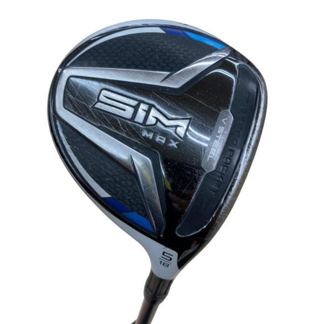 【中古】 テーラーメイド SIM MAX 5W フェアウェイウッド FW TENSEI BLUE TM50(FW) (フレックスS) メンズ 男性用 右利き 右用 Cランク ゴルフクラブ