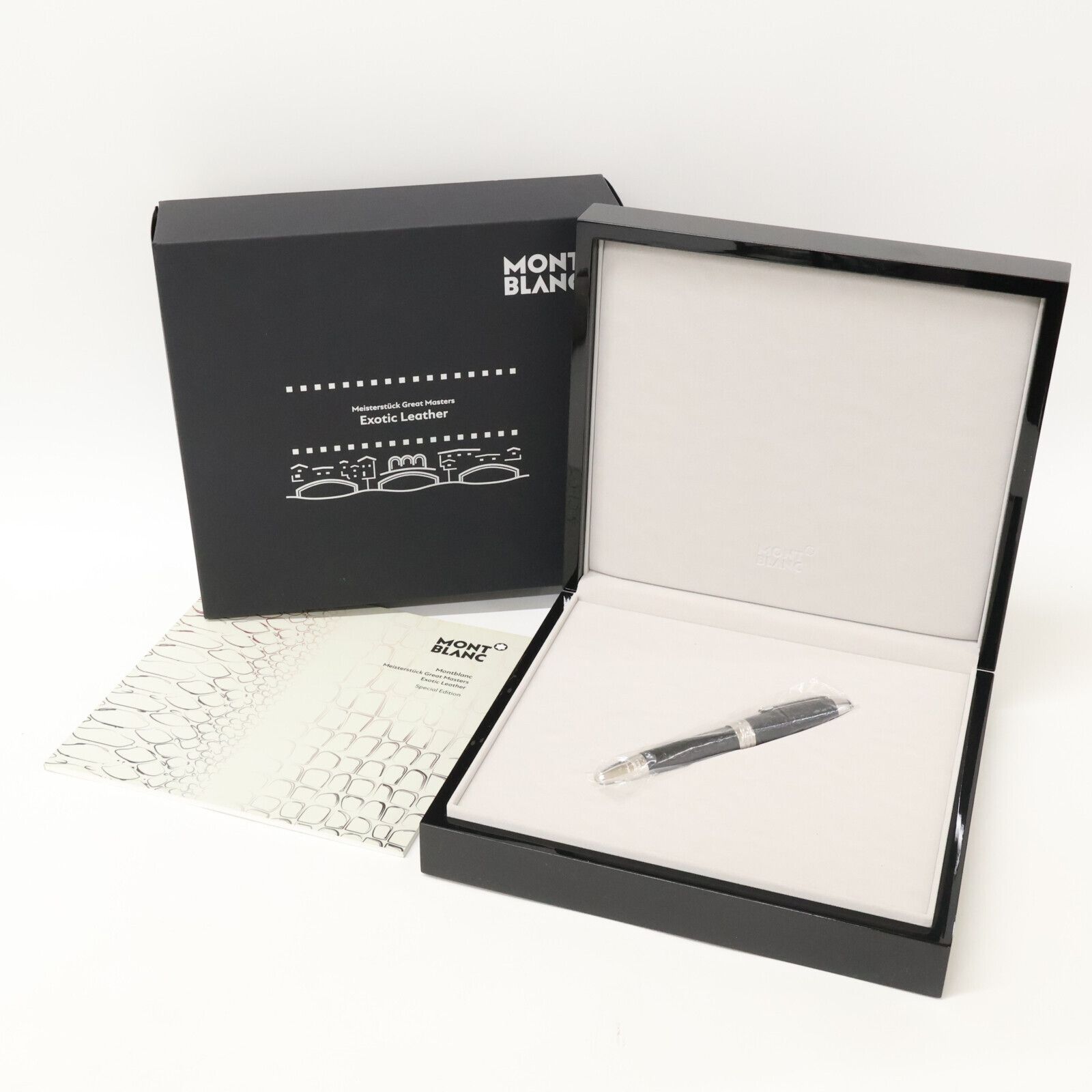 MONTBLANC モンブラン 美品 119691 マイスターシュテュック グレートマスターズ エキゾチックレザー アリゲーター 万年筆 MONTBLANC（モンブラン） 美品 119691 マイスターシュテュック